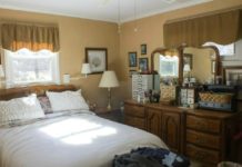 Gray and Coral Bedroom Makeover Reveal