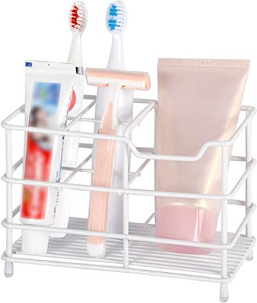 WEBI Toothbrush and Toothpaste Holder, Organizer Stand Caddy