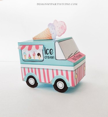 Printable Ice Cream Truck Party Favor
