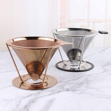 Stainless steel coffee cone filters