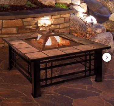 Jamerson 32'' W Steel Wood Burning Outdoor Fire Pit Table