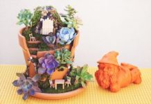 DIY Broken Pot Mini Fairy Garden