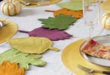 DIY Felt Fall Leaves Table Runner