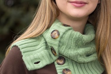 Create a cozy cardigan cowl