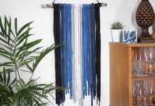 DIY T-Shirt Yarn Wall Hanging
