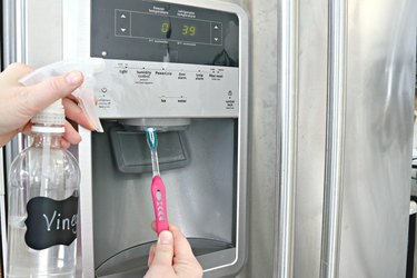 How to clean a refrigerator water dispenser