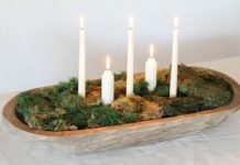 DIY Moss Bowl Centerpiece