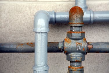 Close-up of plumbing outdoors