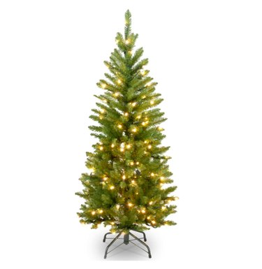 National Tree Company Artificial Pre-Lit Slim Christmas Tree