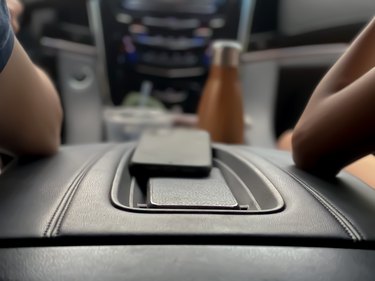 Cellphones on car console