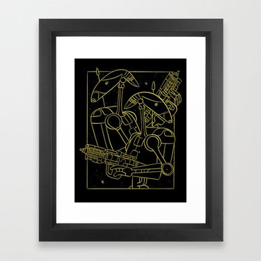 "Battle Droids" by Maggie Stephenson Framed Art Print