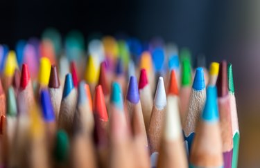 bunch of colorful pencils