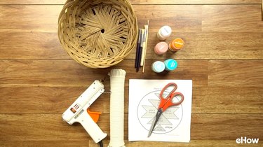 Materials for DIY Desert-Style Baskets.