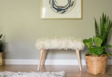 How to Upcycle a Shag Rug Into a Chic Bench