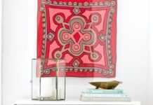 DIY Lucite Framed Scarf