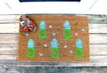 DIY Pineapple Doormat