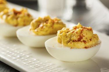 Healthy Deviled Eggs as an Appetizer