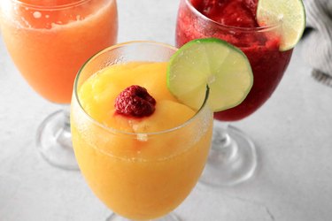 Peach, mango and raspberry daiquiri recipes