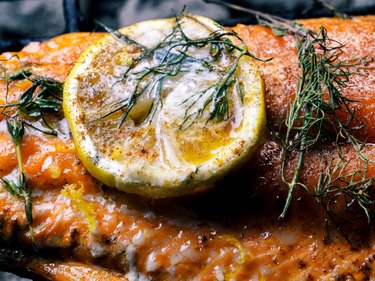 Cedar Plank Salmon with Lemon and Herbs