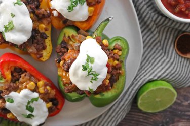 Taco stuffed bell peppers