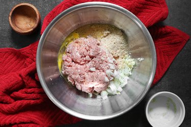 Combine meatball ingredients