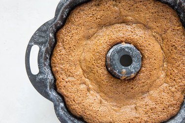 Cake in a cake pan