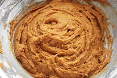 Spiced pumpkin cookie batter