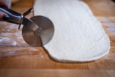 slice pizza dough