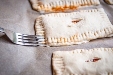 crimp the dough edges