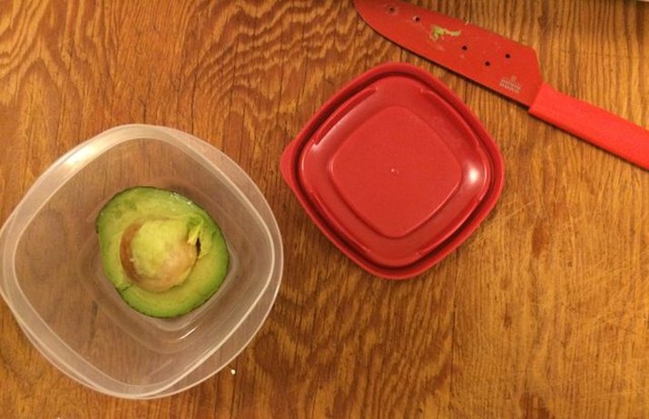 avocado in a container