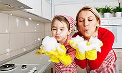 Your little ones will love helping with chores.