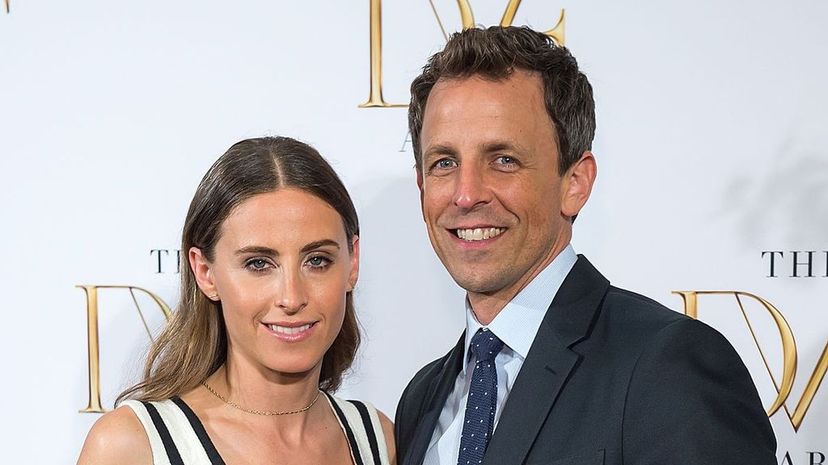 Seth Meyers and his wife Alexi Ashe (shown attending the 2015 DVF Awards at the United Nations) sure look like siblings.  Michael Stewart/FilmMagic/Getty Images