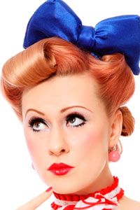 The pinup look of the 1950s is popular once again.