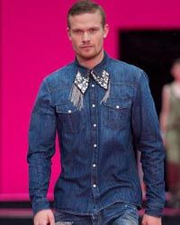 Men's western-style fashions were seen all over the runways during the Spring/Summer 2011 Fashion Week in Copenhagen, Denmark.