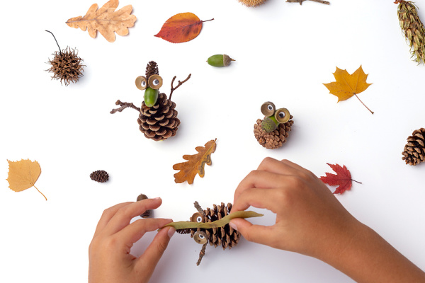 23 Pinecone Crafts and Experiments for Kids | While pinecones are abundant in late fall and early winter, they are the perfect material for crafts and projects year round - even in spring and summer! Whether you're making decorations for Halloween, centrepieces for Thanksgiving, or wreathes and ornaments for Christmas, this post has tons of ideas to inspire you. We've also included ideas that are not holiday specific and that are perfect for all ages and stages!